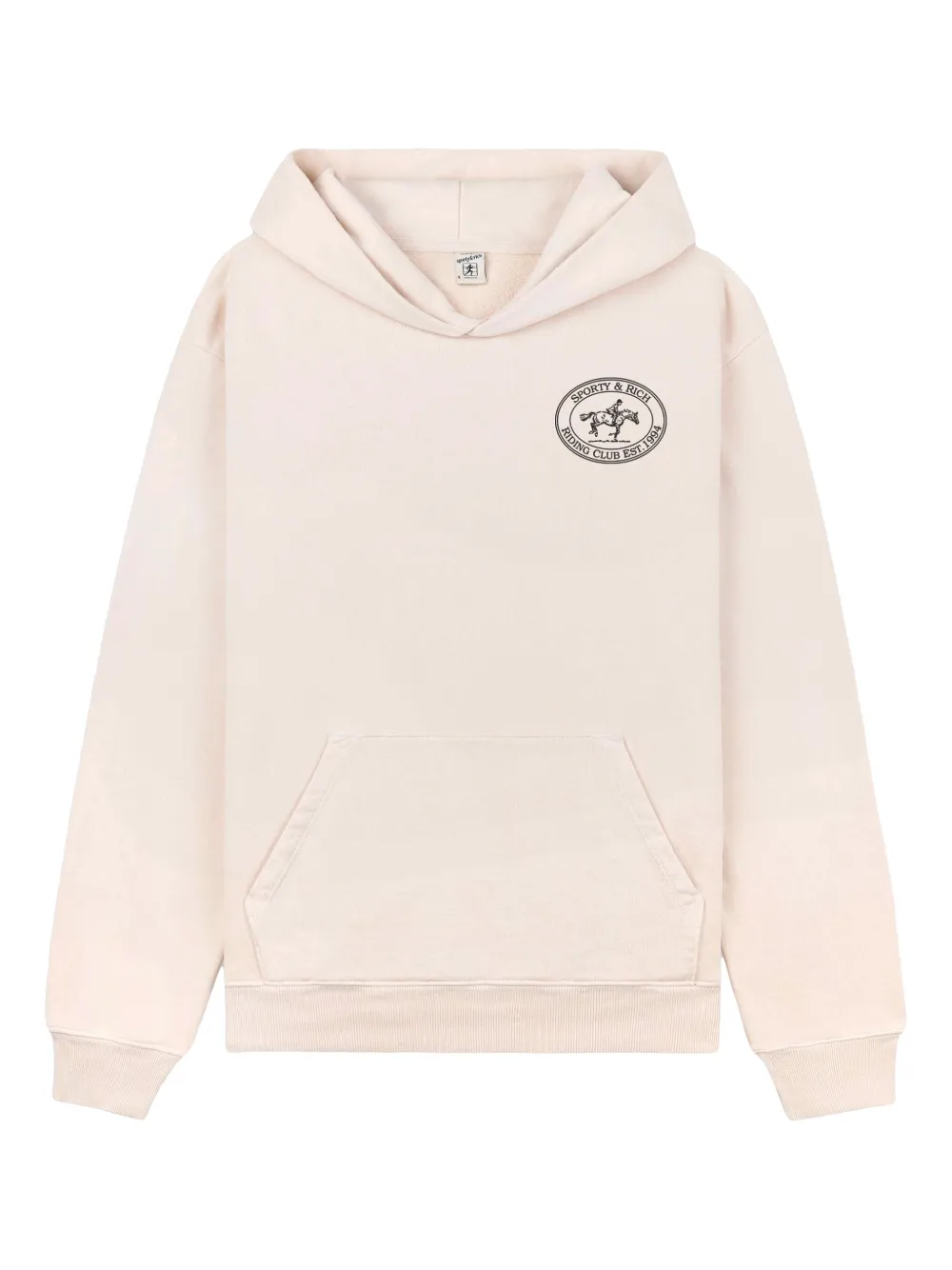 Sporty & Rich cotton hoodie Beige