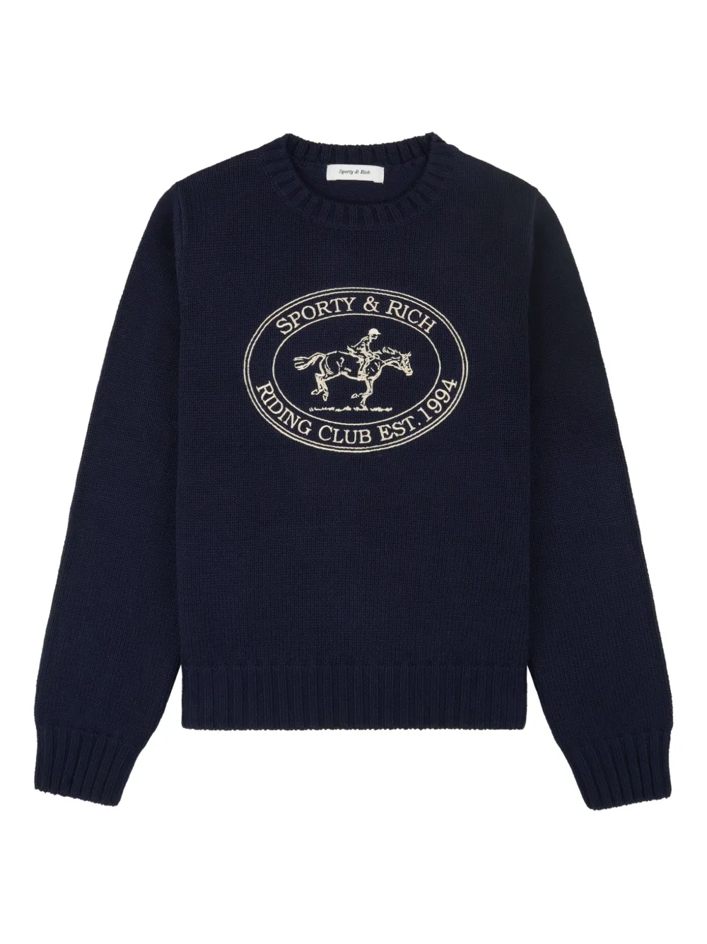 Sporty & Rich cotton sweatshirt Blauw