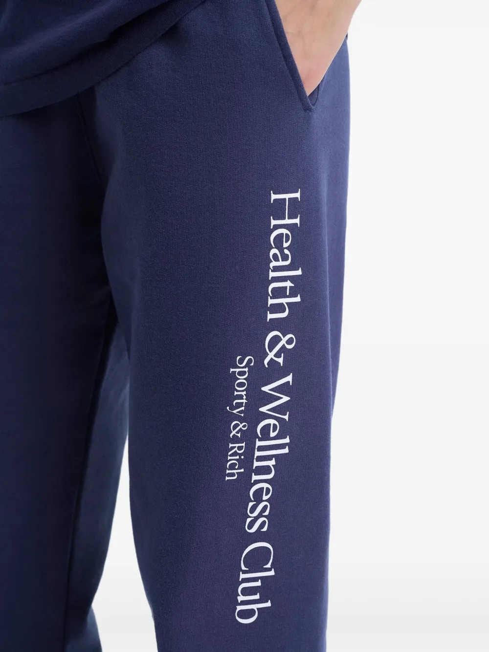 Sporty & Rich H&W Crest trainingsbroek Blauw