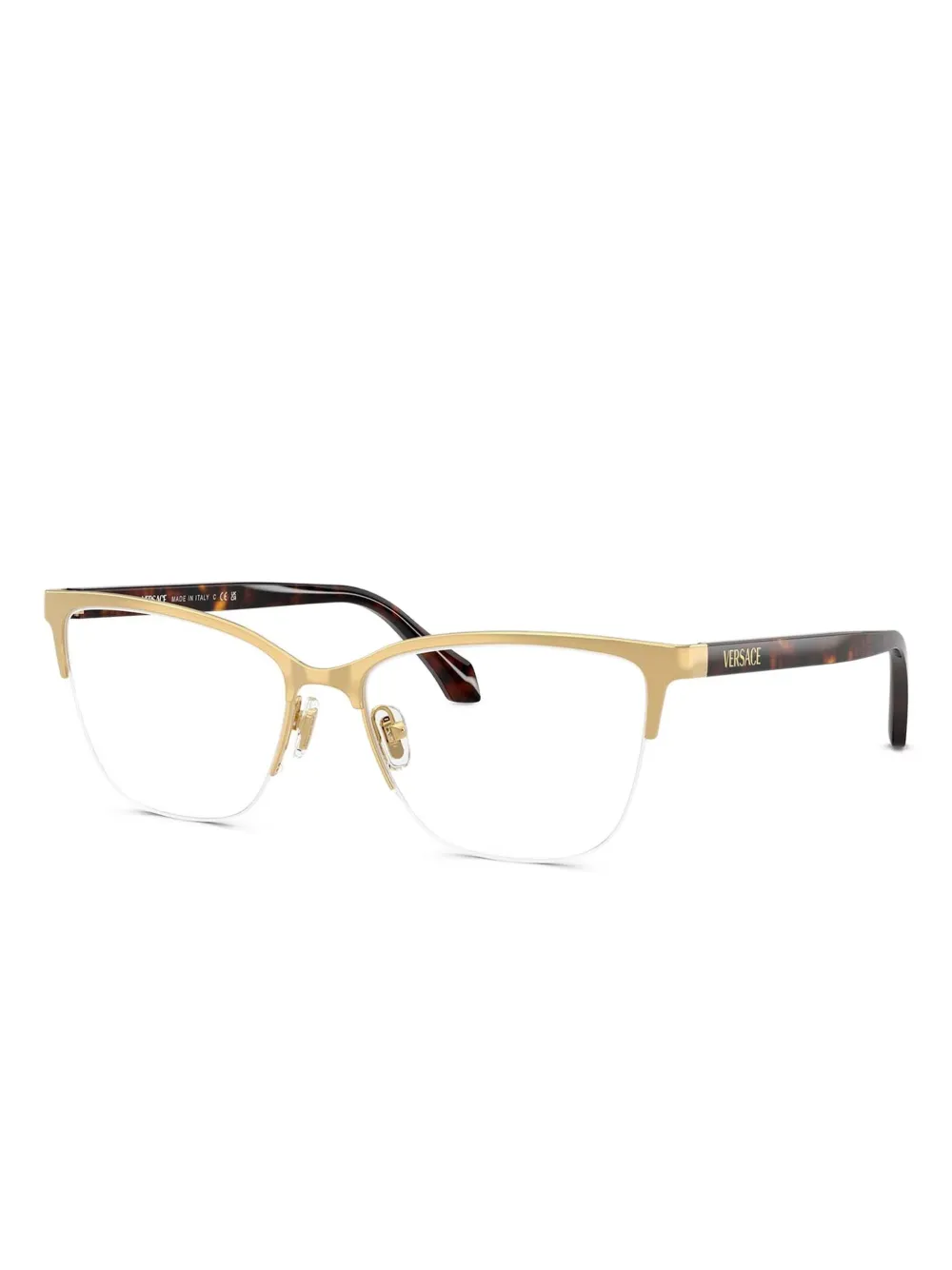 Versace Eyewear Bril met cat-eye montuur Goud