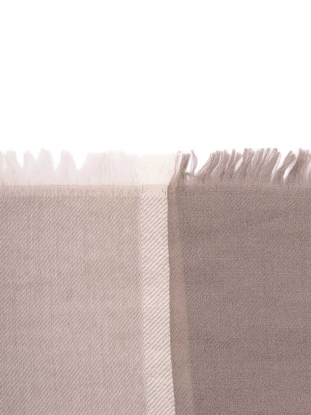 Brunello Cucinelli Sjaal met streepdetail Beige
