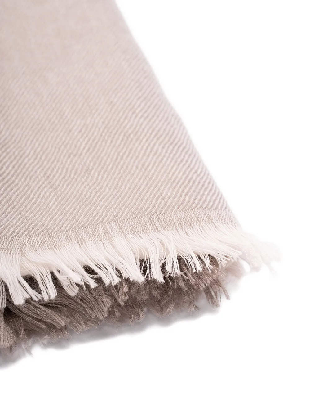 Brunello Cucinelli stripe-detailed scarf - Beige