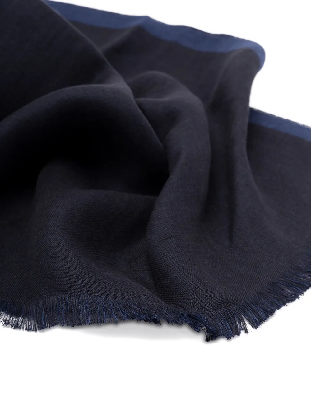 Brunello Cucinelli linen scarf - Blauw