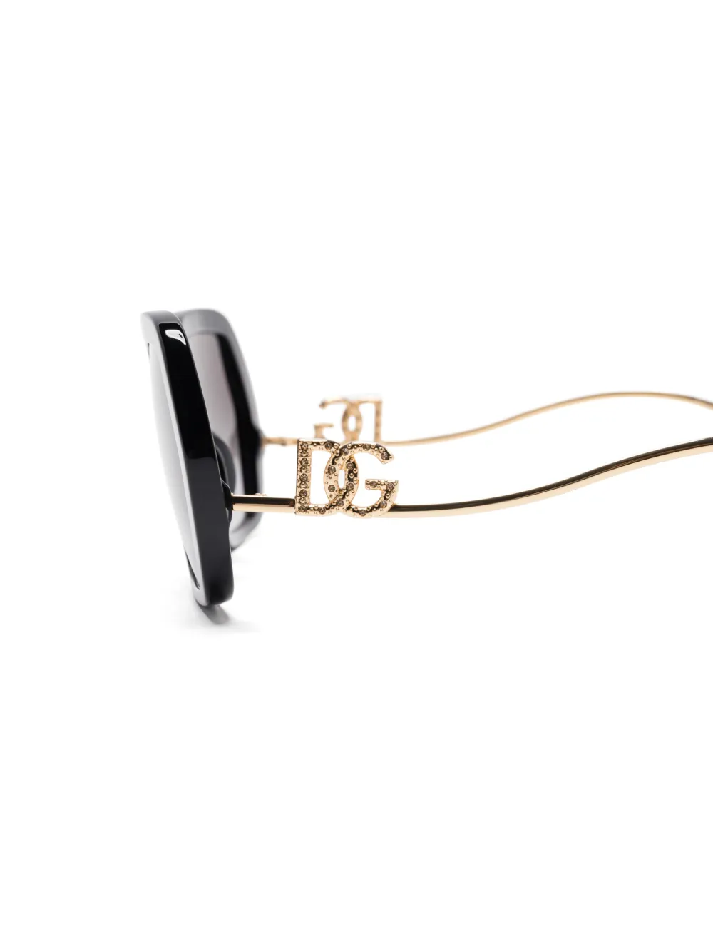 Dolce & Gabbana Eyewear Zonnebril met geometrisch montuur Zwart