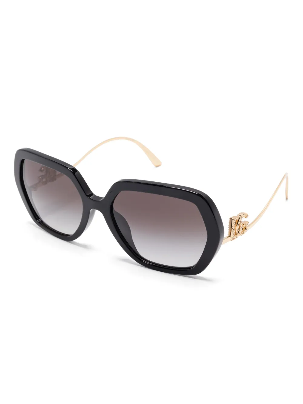 Dolce & Gabbana Eyewear geometric-frame sunglasses - Zwart