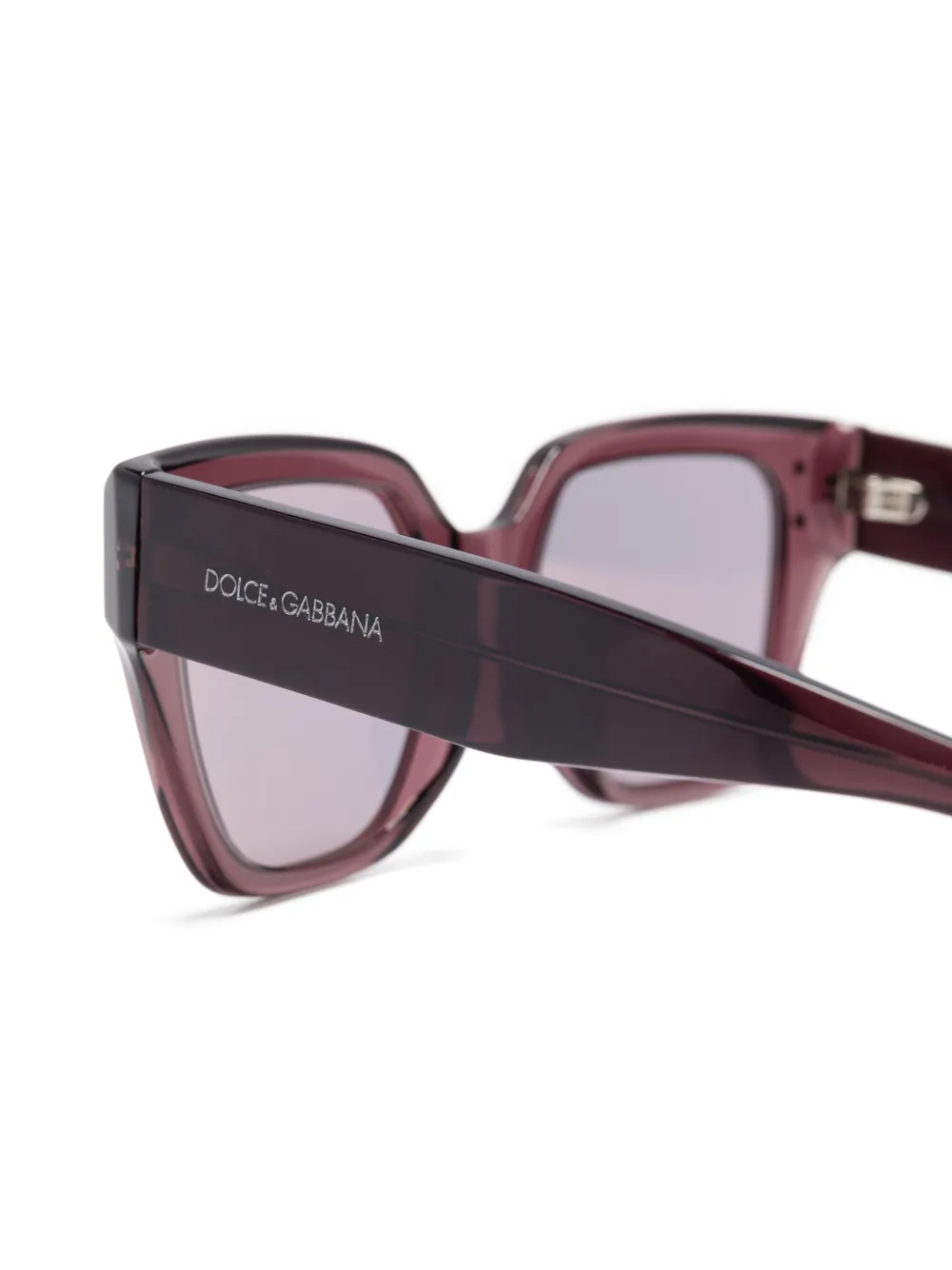 Dolce & Gabbana Eyewear Zonnebril met vlinder montuur Paars