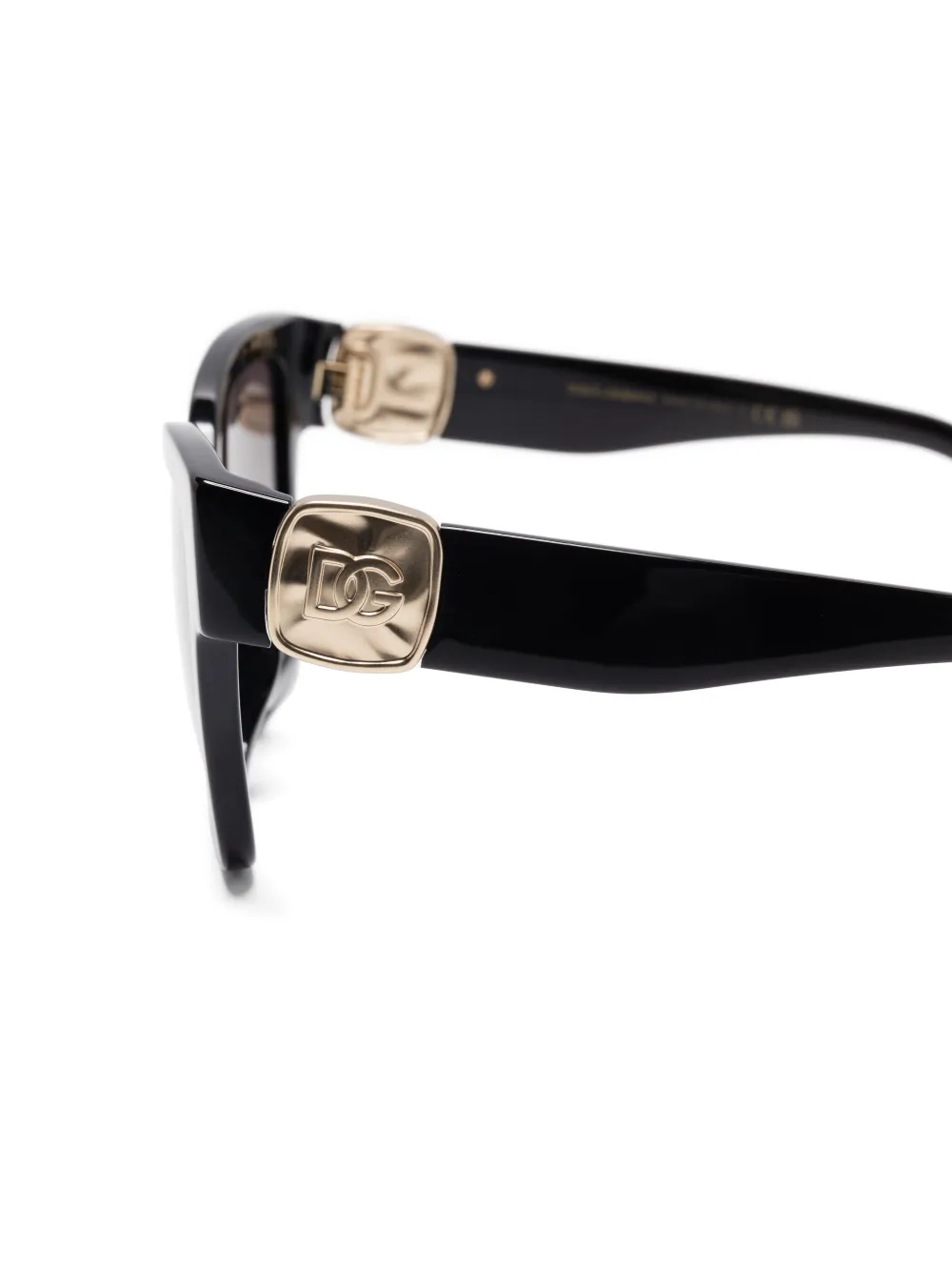 Dolce & Gabbana Eyewear Zonnebril met vlinder montuur Zwart