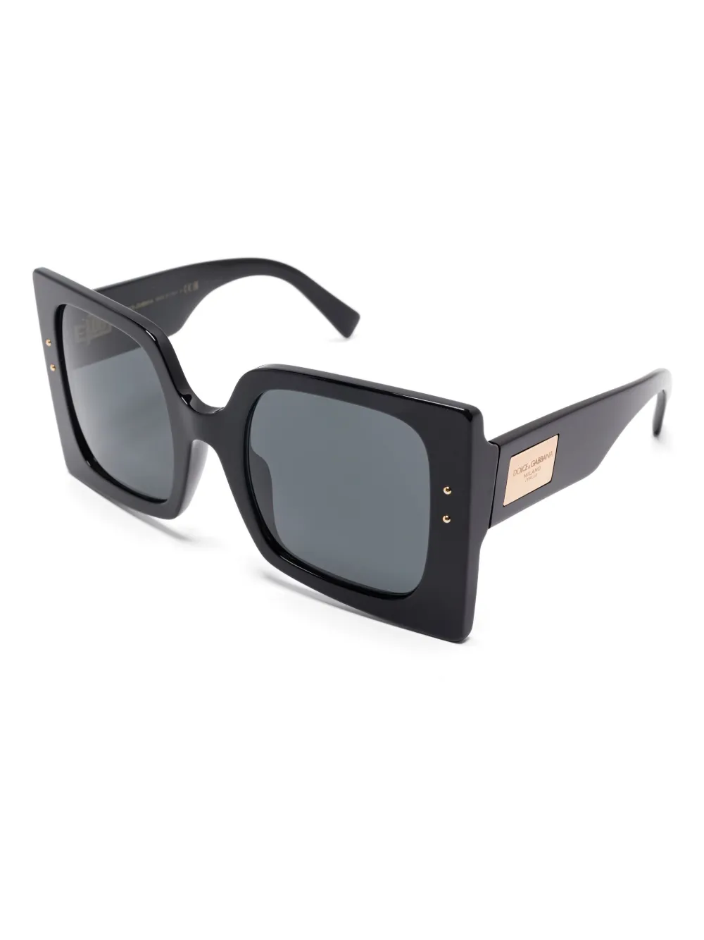 Dolce & Gabbana Eyewear Zonnebril met oversized montuur - Zwart