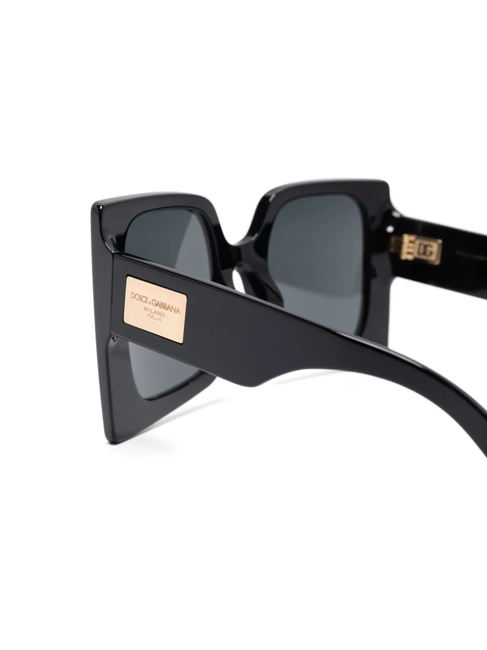Dolce & Gabbana Eyewear Zonnebril met oversized montuur Zwart