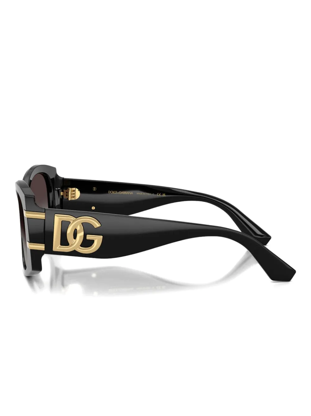 Dolce & Gabbana Eyewear Zonnebril verfraaid met logo Zwart