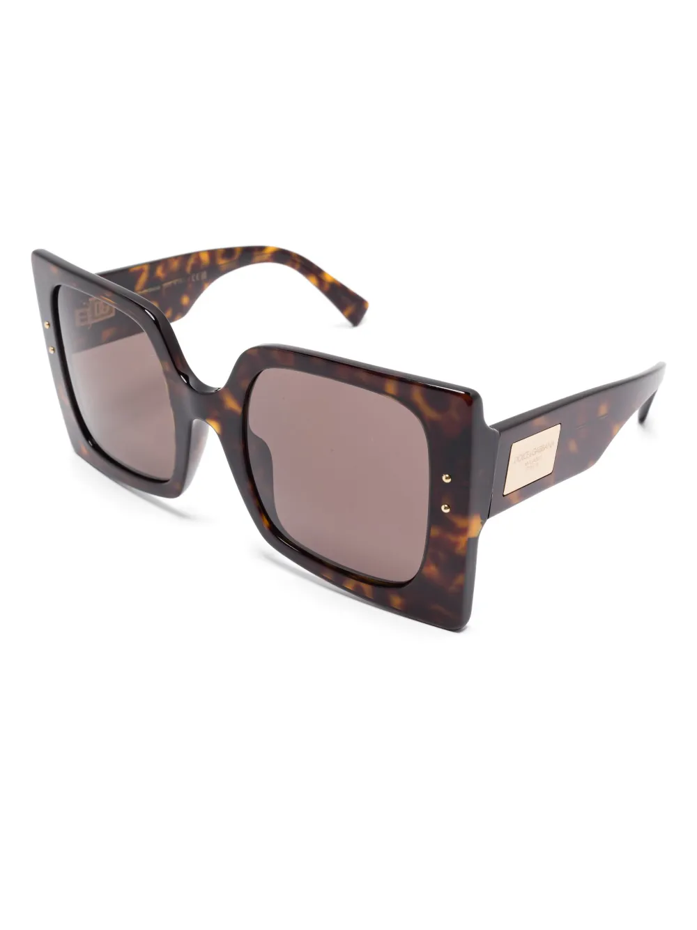 Dolce & Gabbana Eyewear Zonnebril met oversized montuur - Bruin