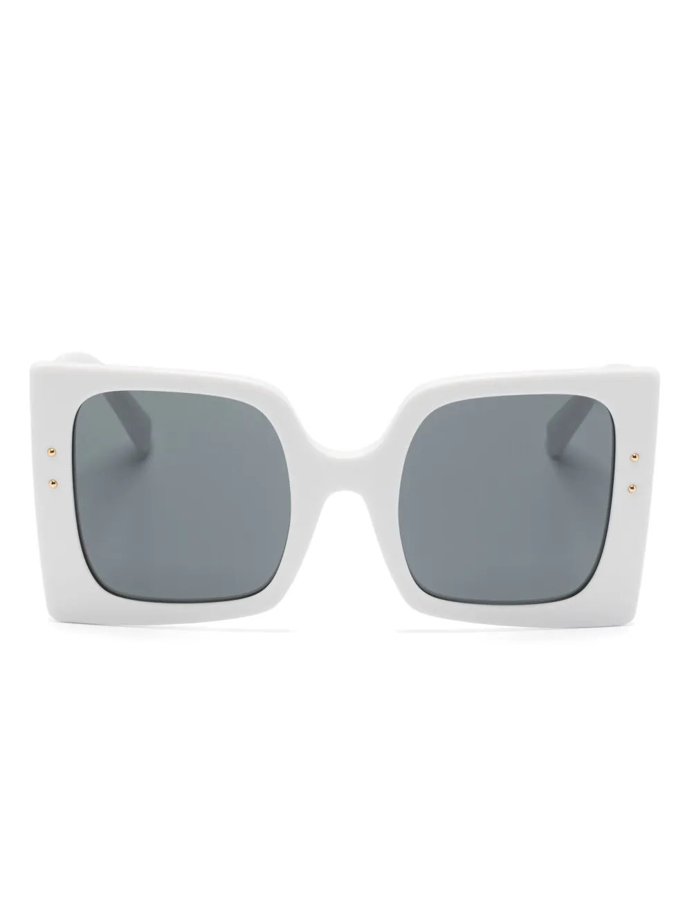 Dolce & Gabbana Zonnebril met oversized montuur Wit