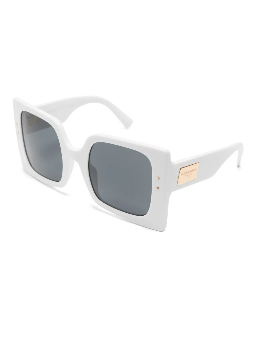 Dolce & Gabbana oversized-frame sunglasses - Wit