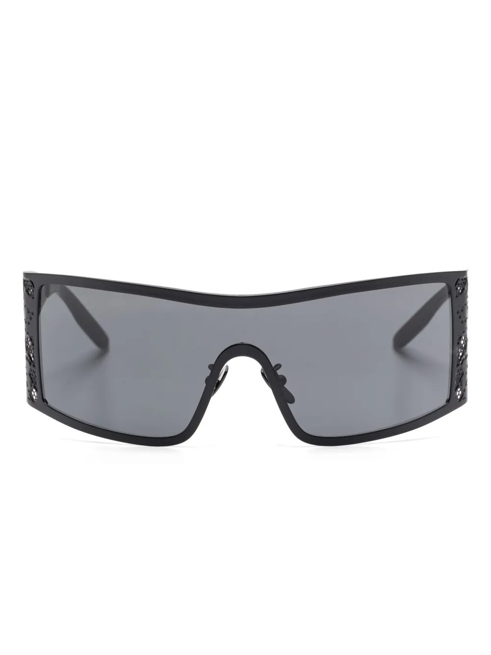 Dolce & Gabbana Eyewear シールドサングラス - ブラック Dolce & Gabbana Eyewear シールドサングラス - ブラック