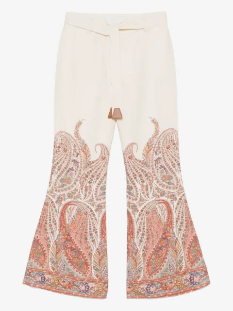 ZIMMERMANN pantalones con estampado de cachemira