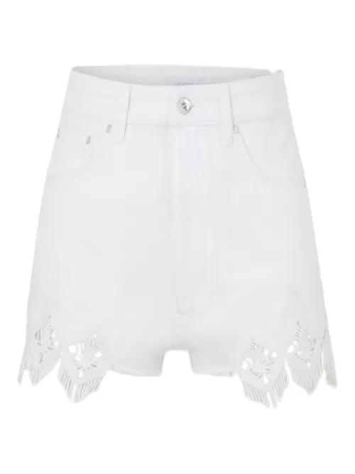 Short brodé à ourlet festonné - Rabanne - Modalova