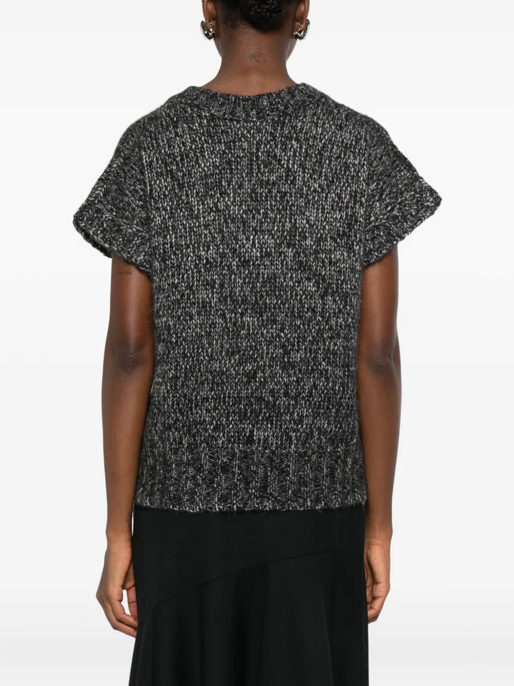 P.A.R.O.S.H. Top met V-hals Grijs