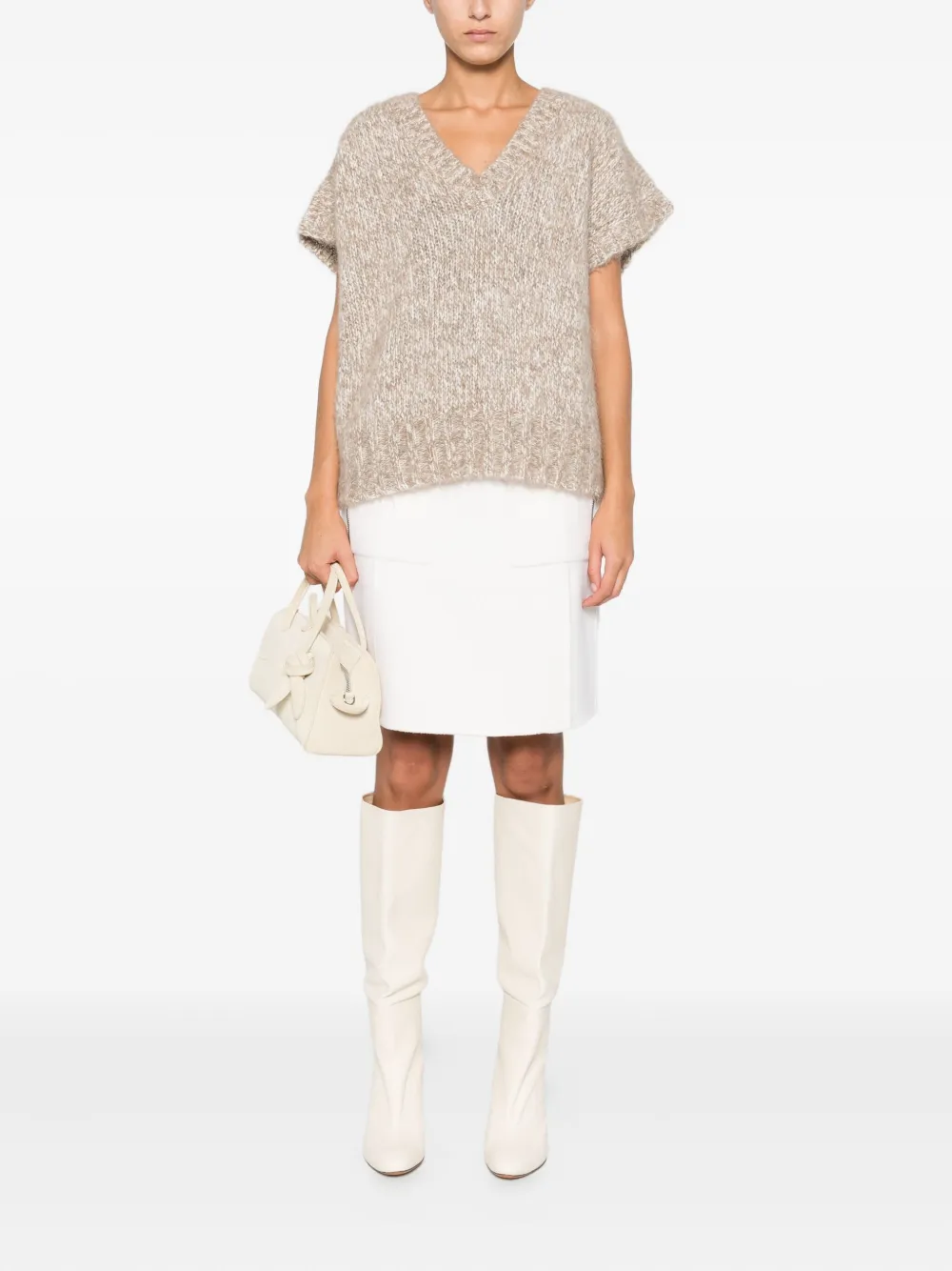 P.A.R.O.S.H. v-neck short-sleeve top | Knitted Tops | Image 2