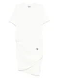 MOSCHINO JEANS crew-neck dress - White