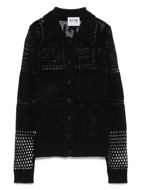MOSCHINO JEANS cotton-blend crochet shirt