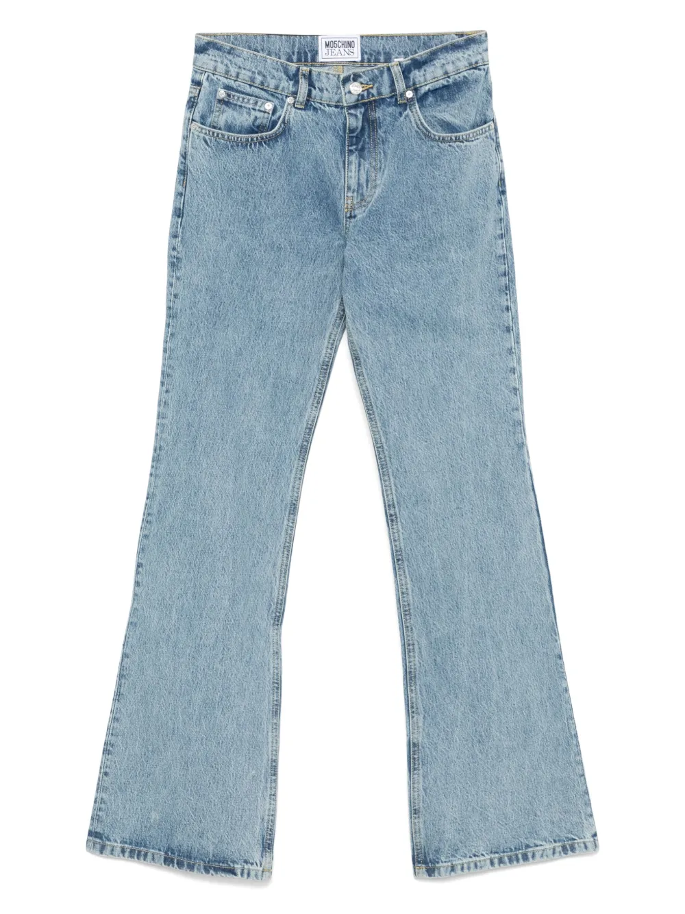 MOSCHINO JEANS cotton flared jeans - ブルー MOSCHINO JEANS cotton flared jeans - ブルー