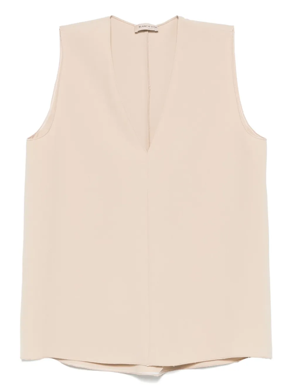 Blanca Vita Top met V-hals Beige