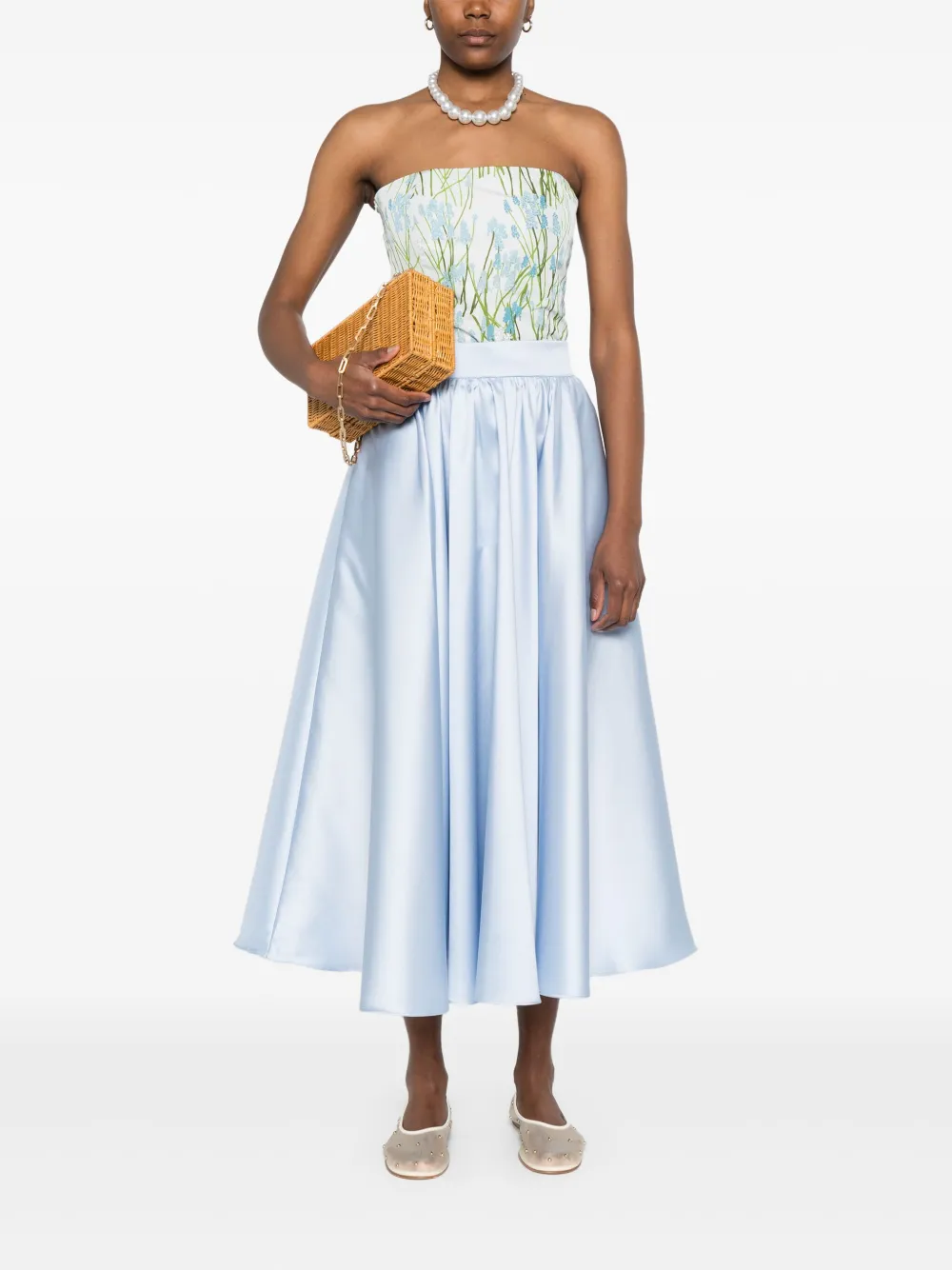 Blanca Vita Satijnen rok - Blauw