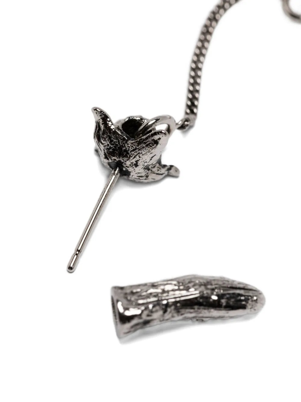 Lemaire Chain Earrings In White