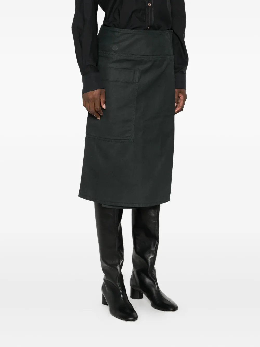 Lemaire A-line Skirt In Black