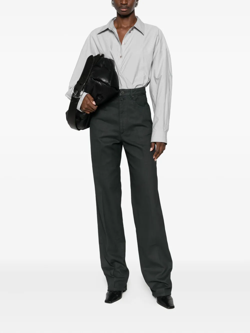 LEMAIRE pleated trousers - Zwart