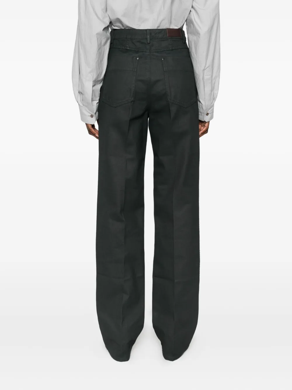 Lemaire Pleated Trousers In Black