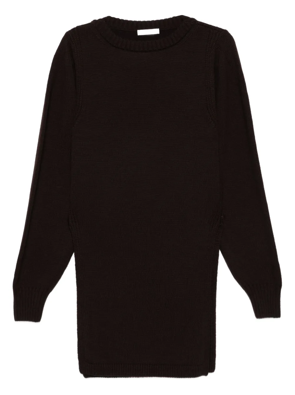 LEMAIRE slits wool sweater Bruin
