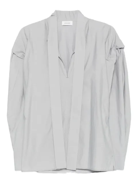 LEMAIRE Ascot puffed-sleeve V-neck top