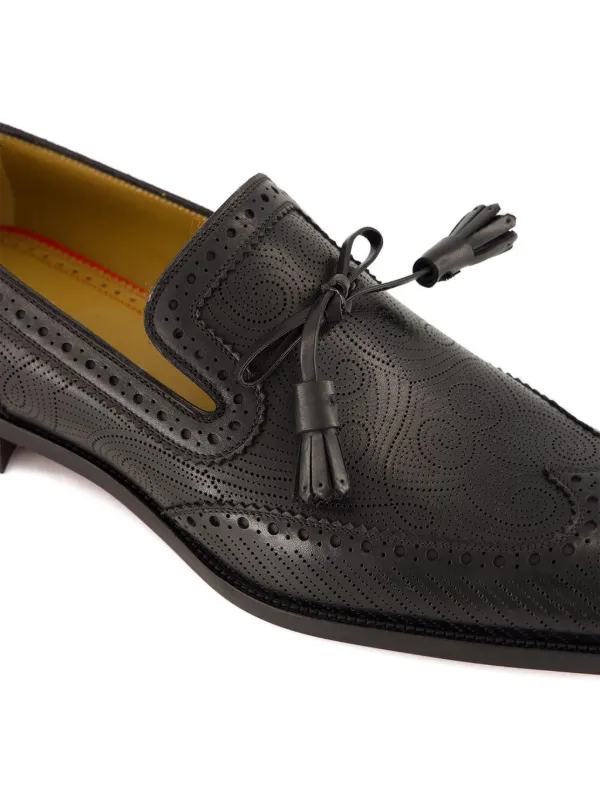Christian Louboutin タッセルローファー　22.5 ブラック Christian Louboutin タッセル ローファー | ブラック | FARFETCH JP