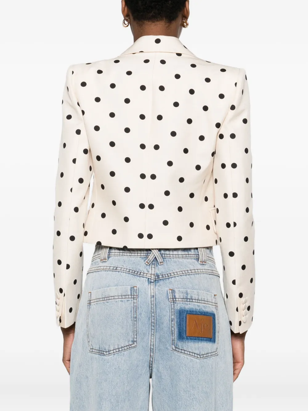 Valentino Garavani Jack met stippen en strikdetail Beige