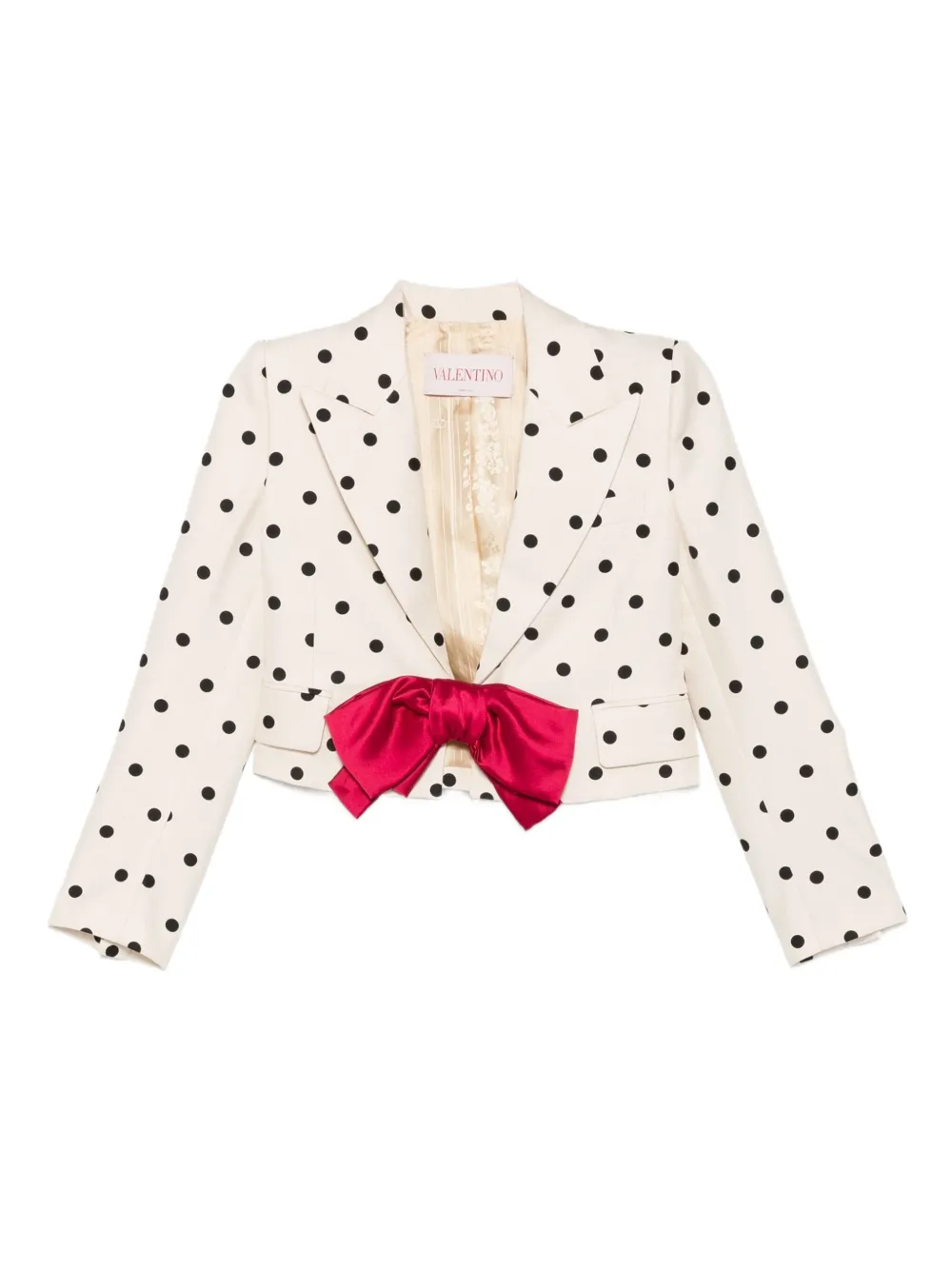 Valentino Garavani Jack met stippen en strikdetail Beige