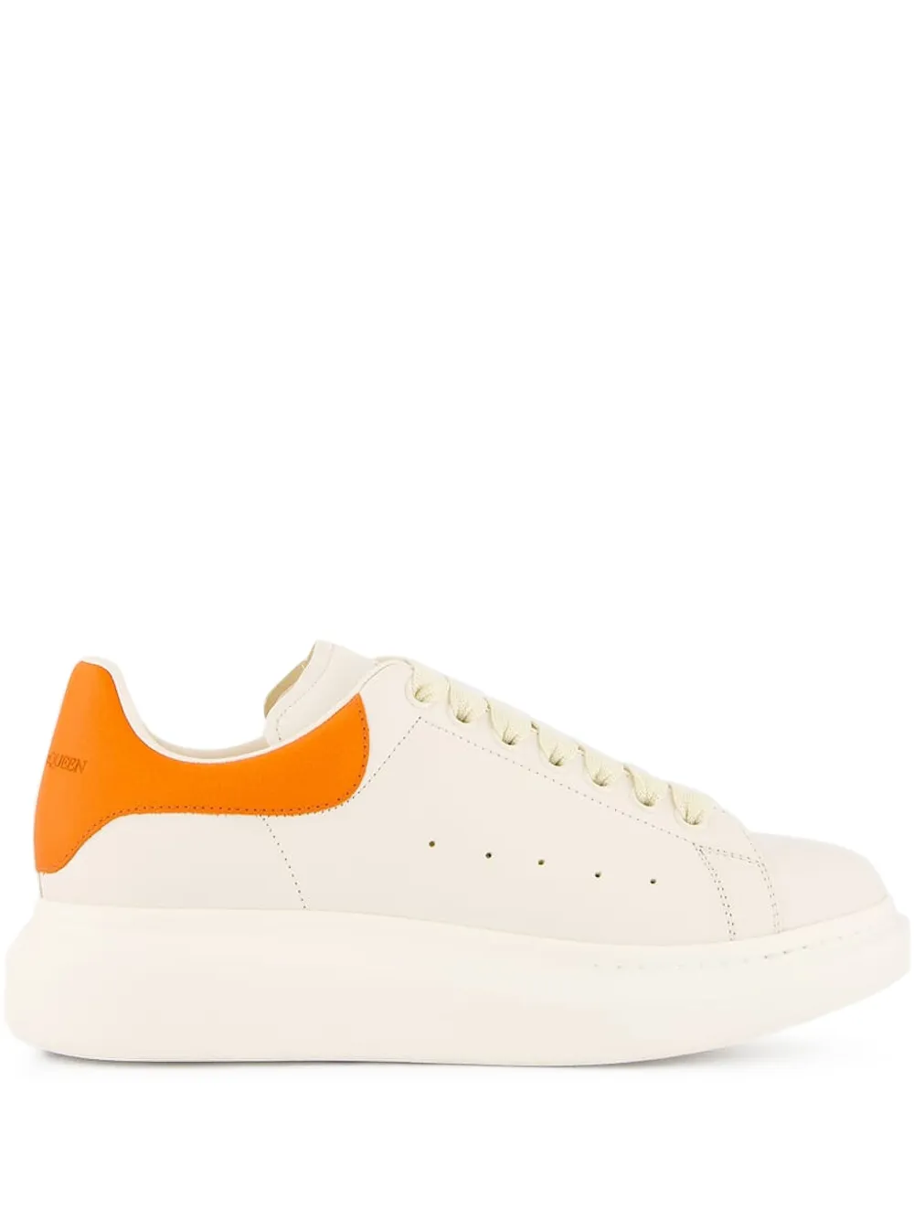 Alexander McQueen Oversized leather sneakers White