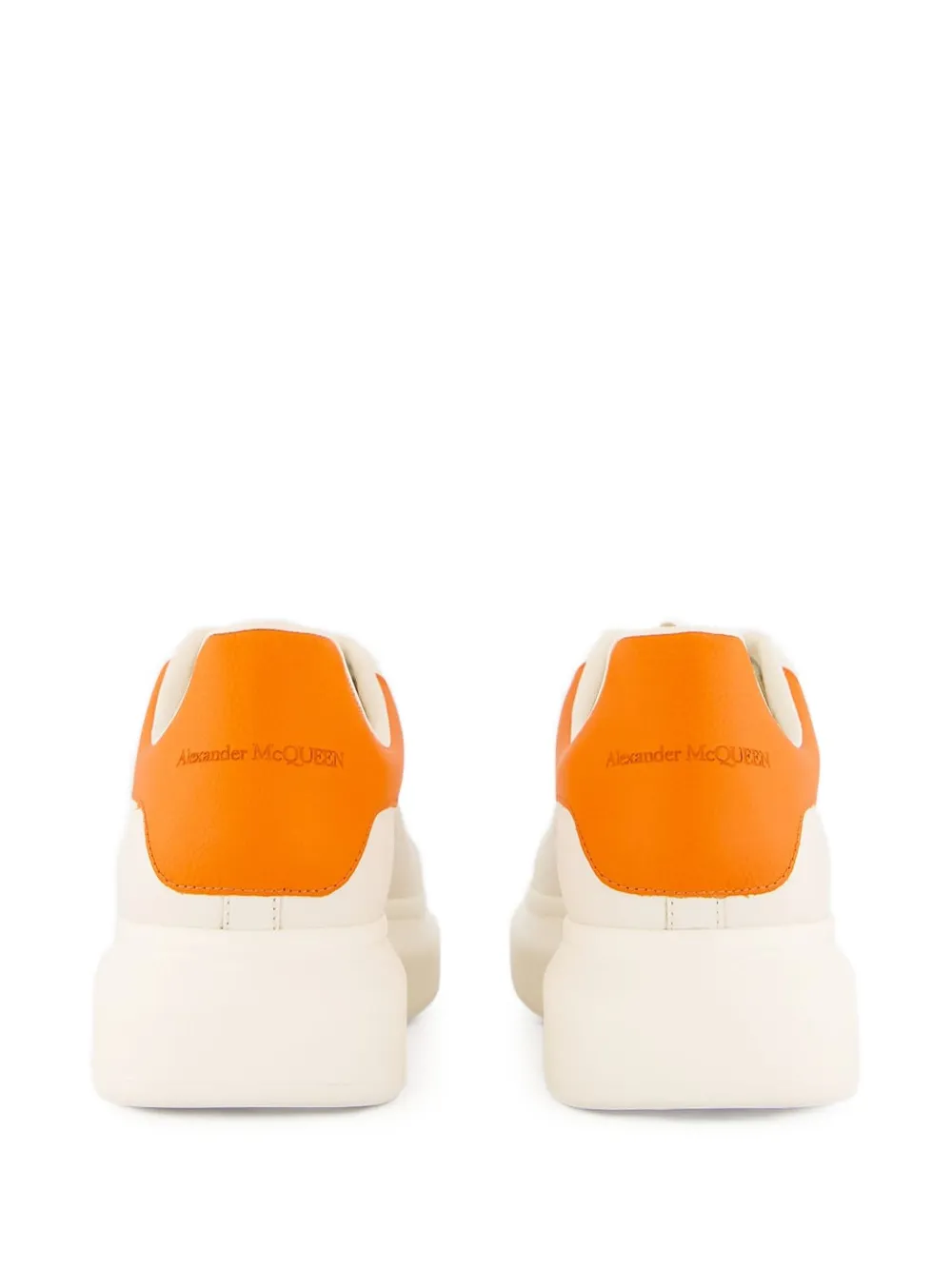 Alexander McQueen Oversized leather sneakers White