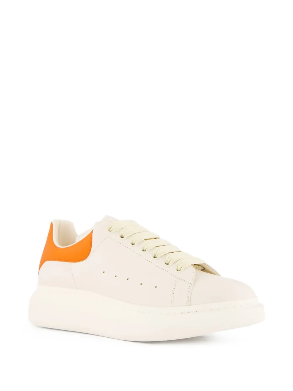 Alexander McQueen Oversized leather sneakers White
