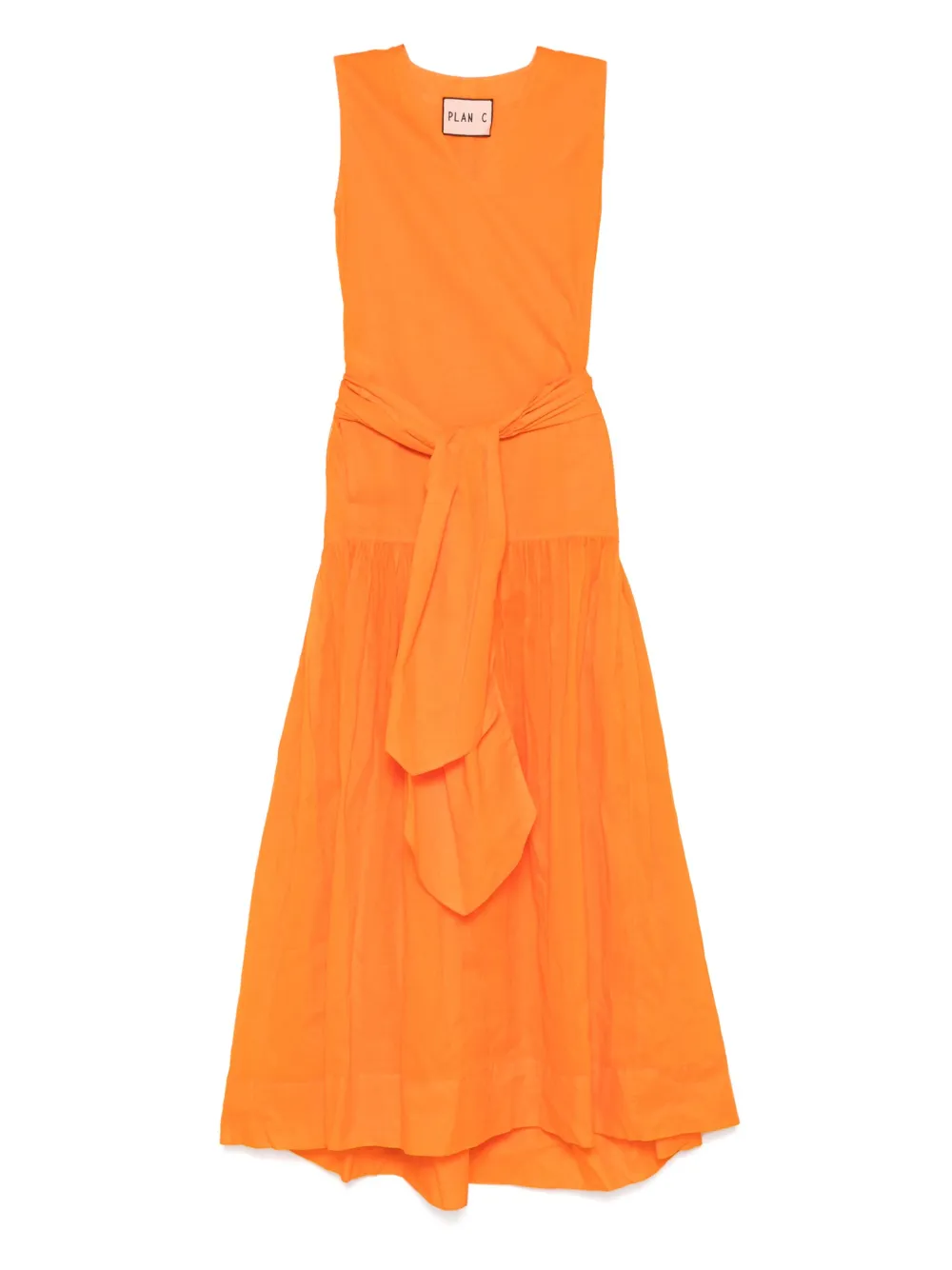 Plan C sleeveless maxi dress | Orange | Image 1