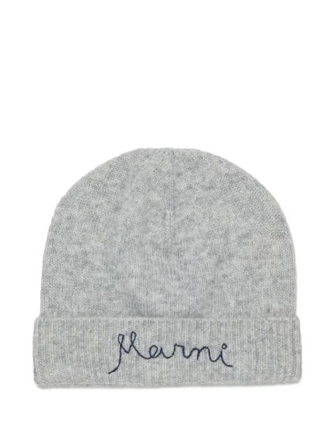 Marni Kids gorro con logo bordado