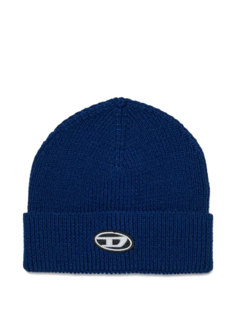 Diesel Kids logo-embroidered beanie