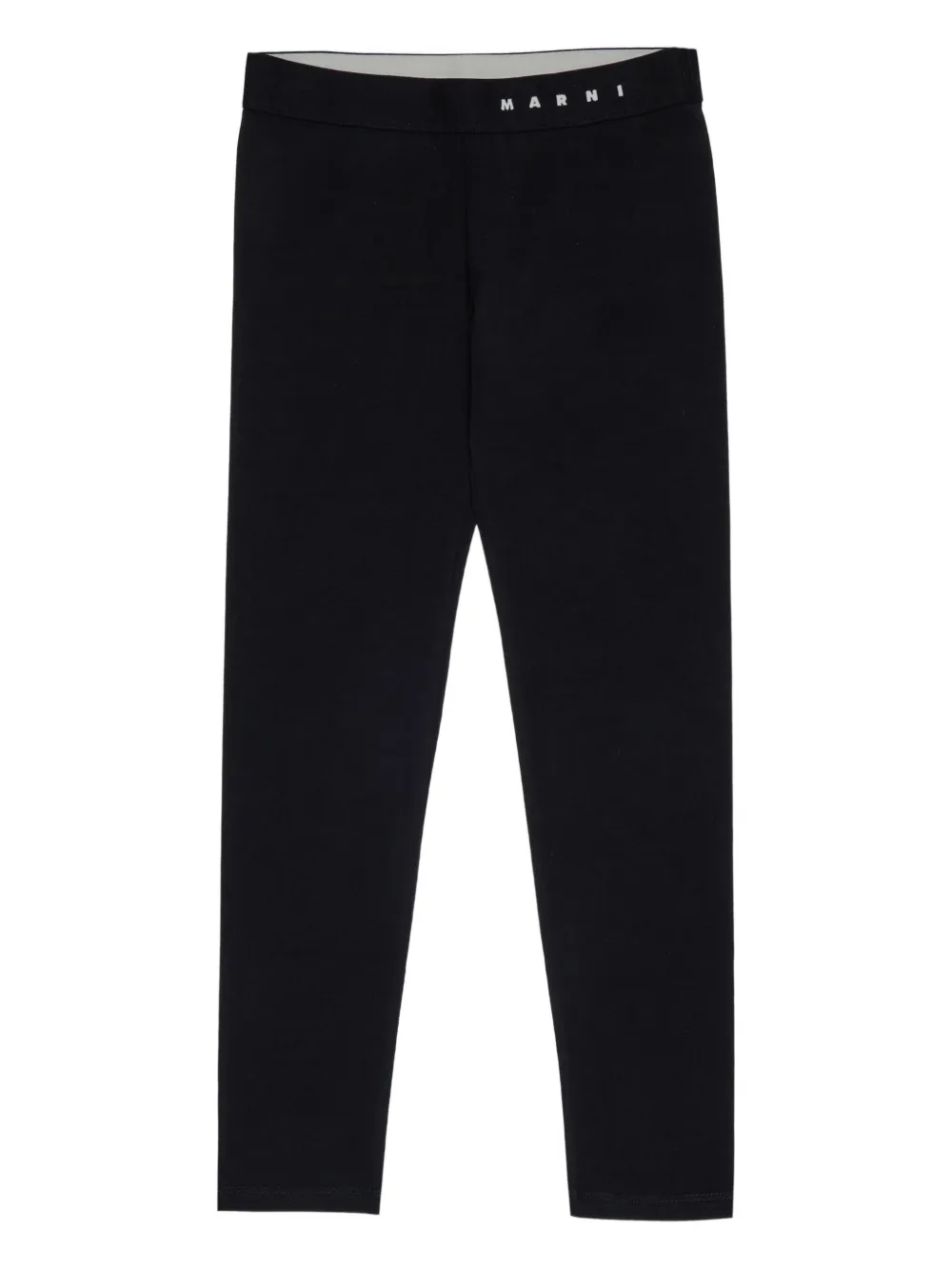 Marni Kids Legging met logoband Zwart