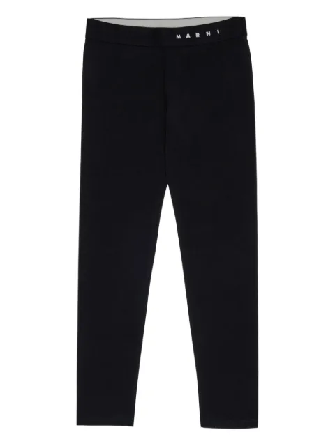 Marni Kids Leggings con banda logata