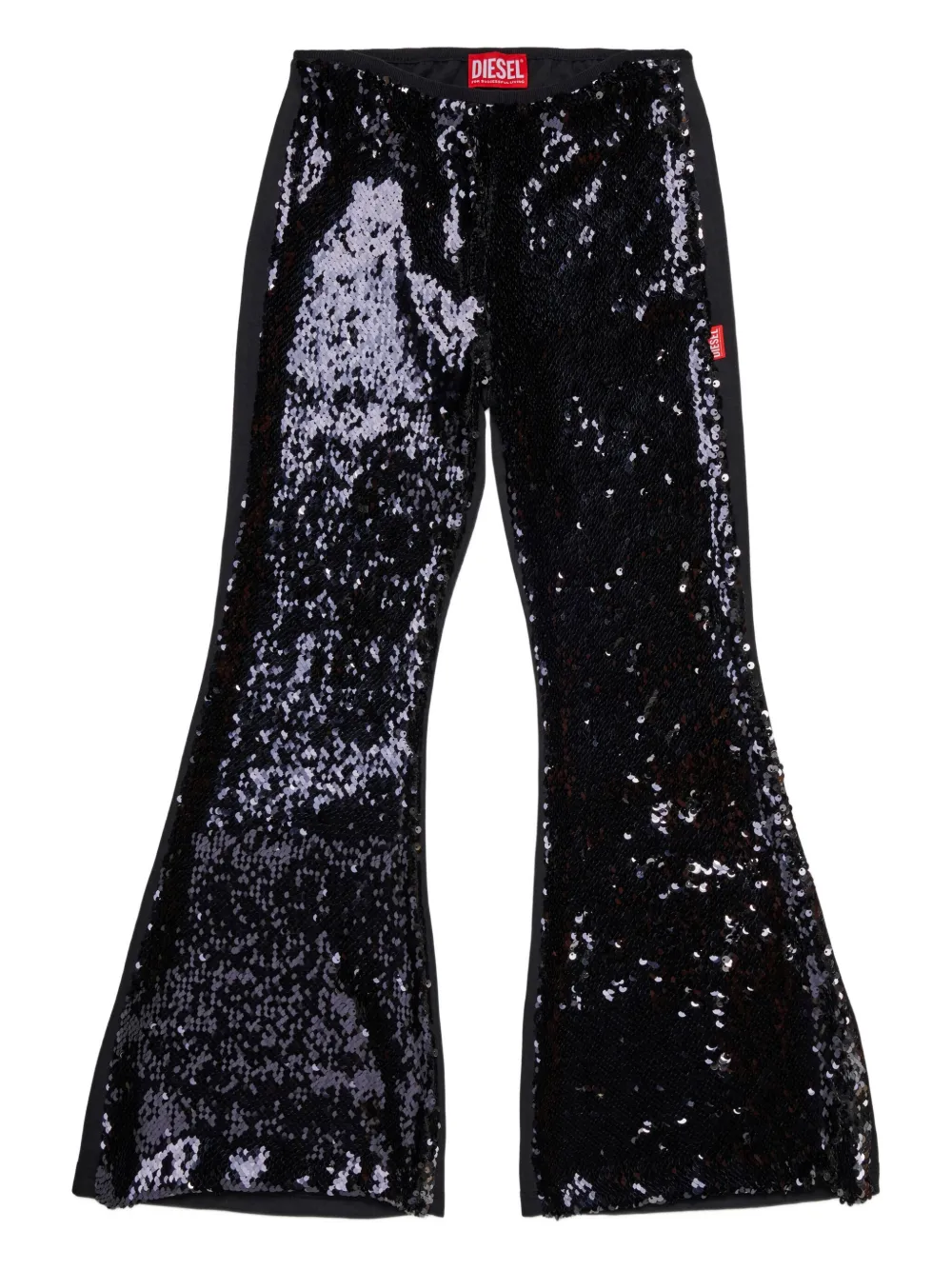 Diesel Kids Broek verfraaid met pailletten Zwart