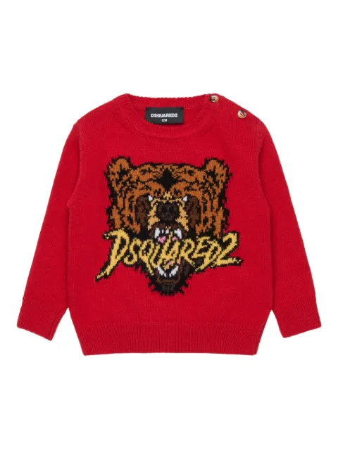 DSQUARED2 KIDS intarsia-knit jumper