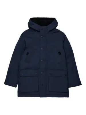 Stone Island Junior フーデッド ジャケット | ブルー | FARFETCH JP