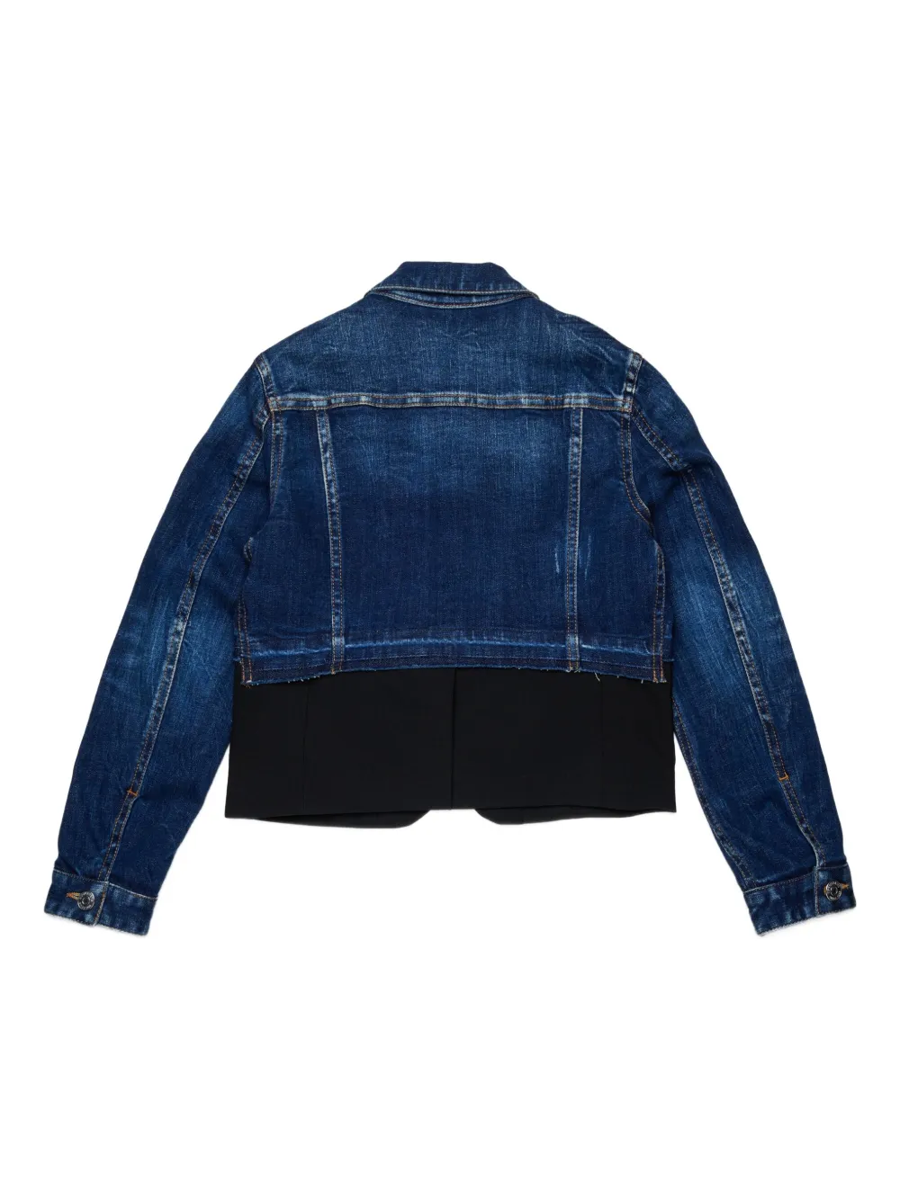 DSQUARED2 KIDS denim panelled jacket Blauw