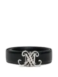 MAX&Co. Kids logo-plaque leather belt - Black