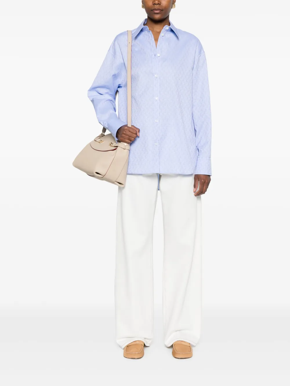 Ferragamo cotton shirt - Blauw